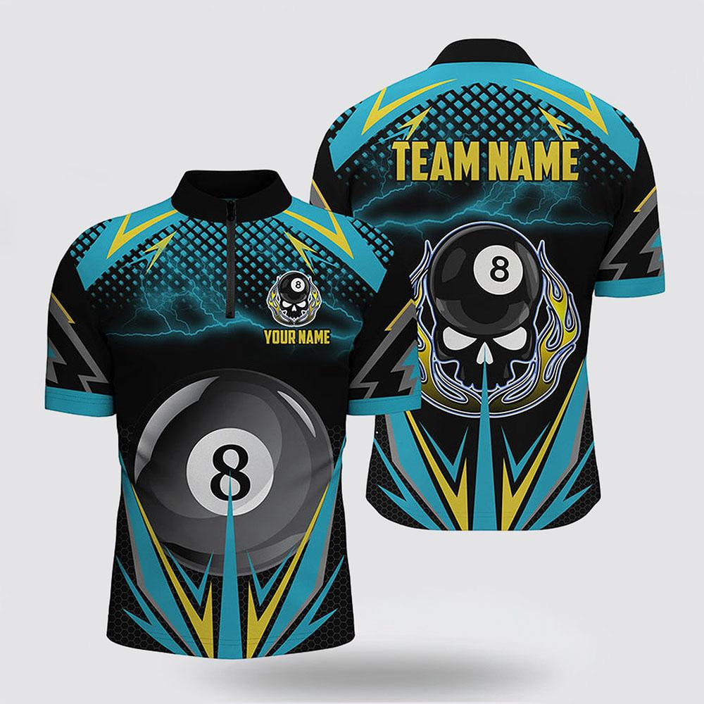 Billiard Jerseys, Custom Billiard Jerseys, 8 Ball Billiard Jersey 3D Men Jerseys Shirts, Billiard Shirt Designs