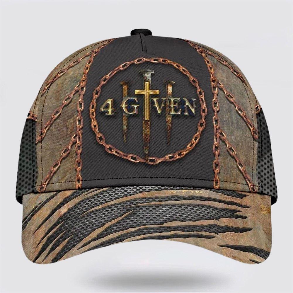 Christian Baseball Cap, Christian 1 Cross 3 Nails 4 Given Baseball Cap, Mens Baseball Cap, Women's Baseball Cap