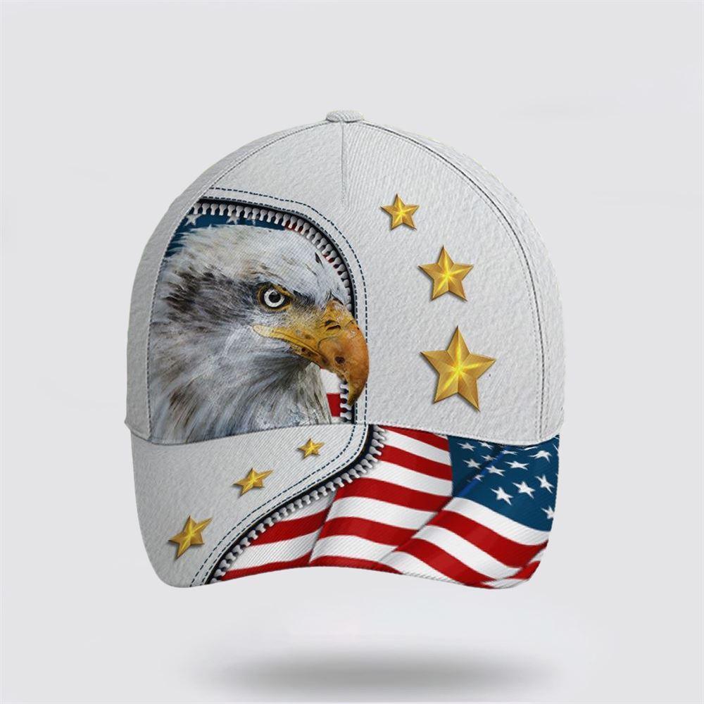 Christian Baseball Cap, Eagle And US Flag Baseball Cap, Mens Baseball Cap, Women's Baseball Cap