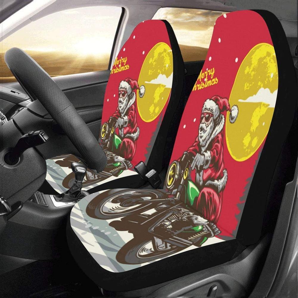 Christmas Car Seat Covers, Merry Christmas Santa Racer Car Seat Covers