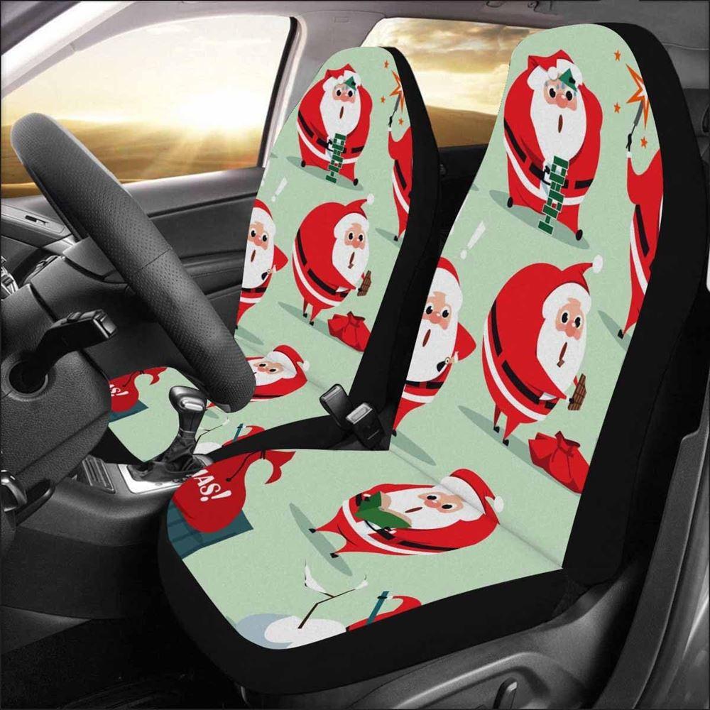 Christmas Car Seat Covers, Naughty Santa Claus Car Seat Covers