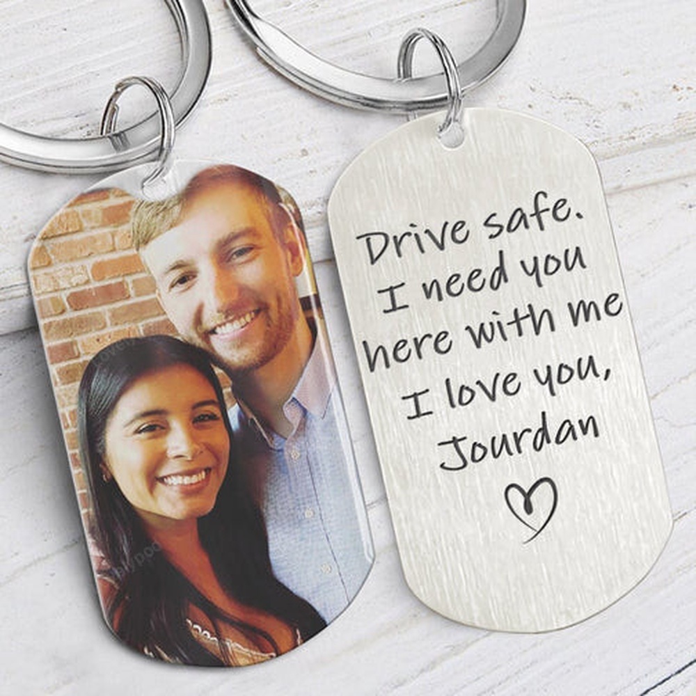Valentine Keychain, Drive Safe Keychain, Valentines Day Gift For Boyfriend, Husband - Excoolent