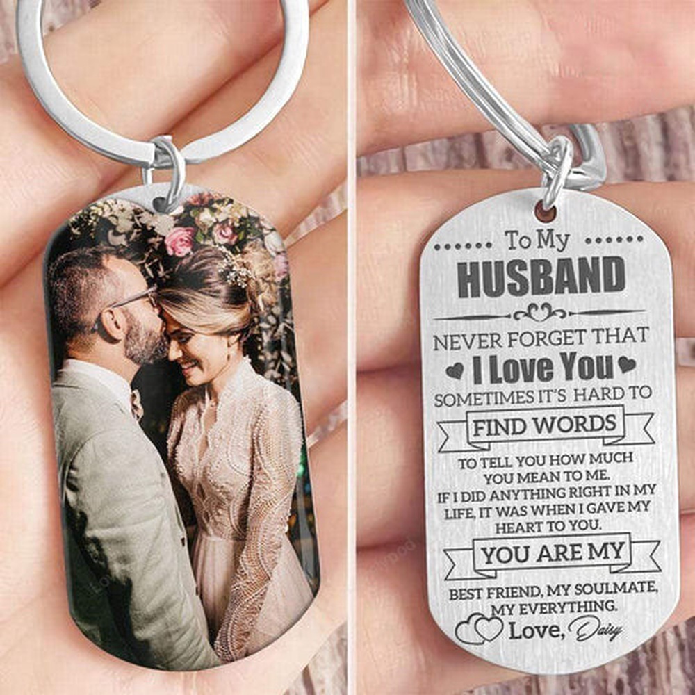 Valentine Keychain, Husband Never Forget I Love You Keychain, Valentines Day Gift For Husband - Excoolent